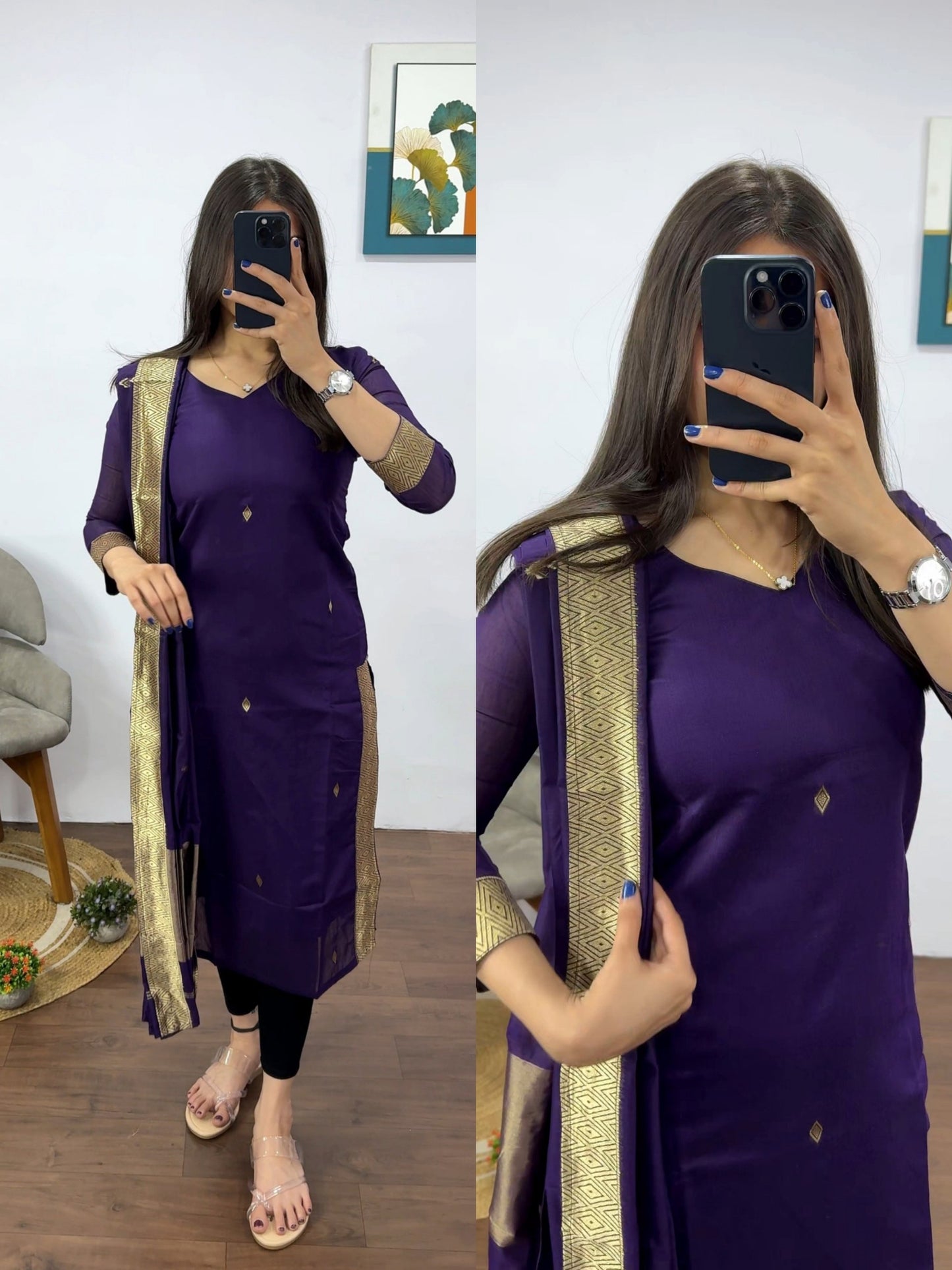 Cotton Kurti with Dupatta