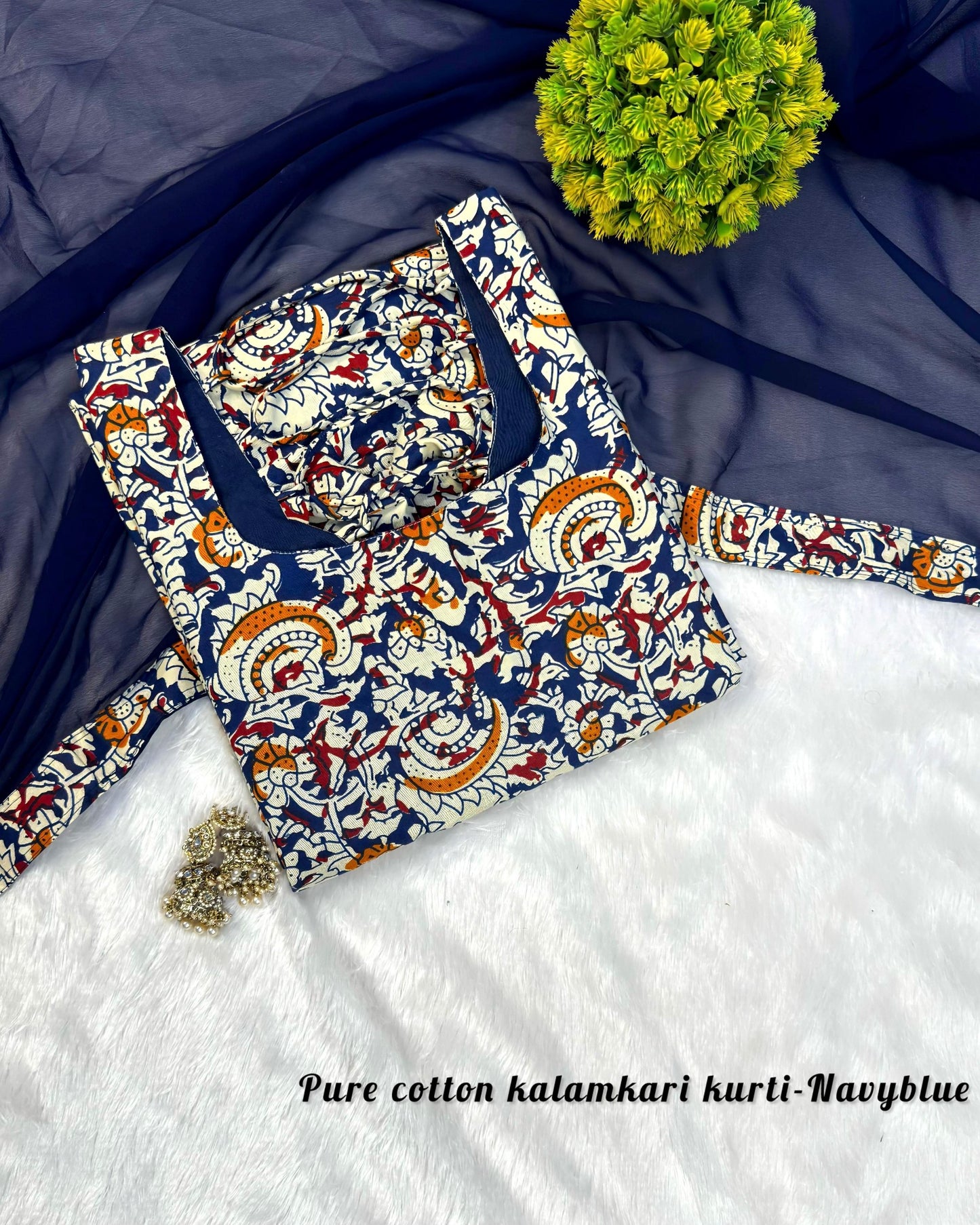 Kalamkari Kurti with Dupatta