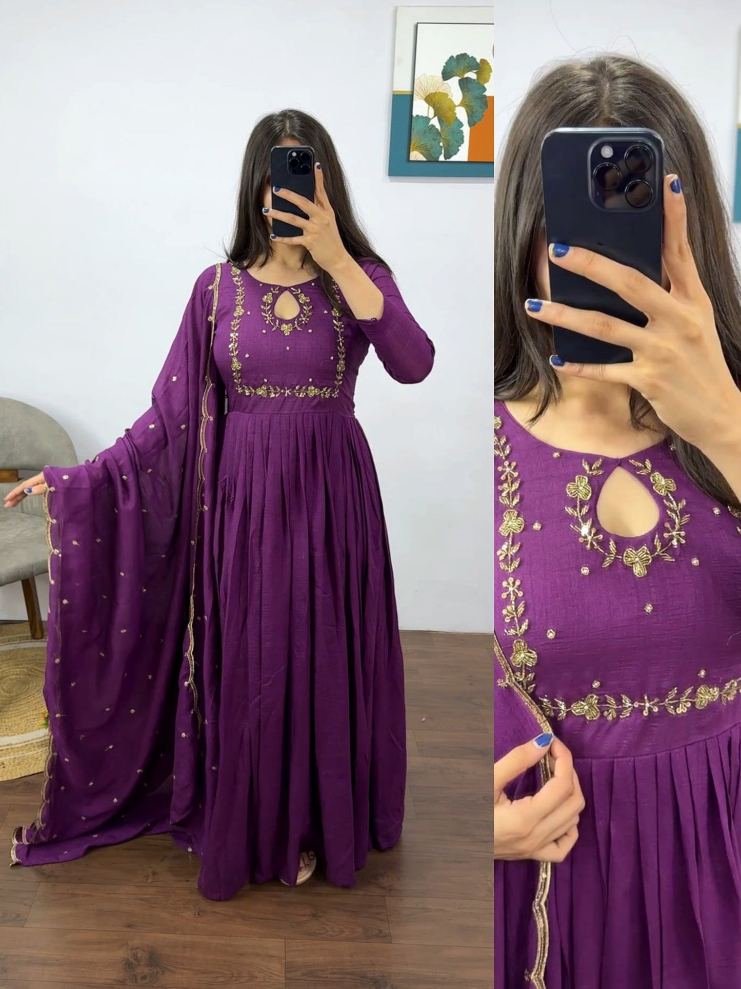 Madhubala Gown with Dupatta