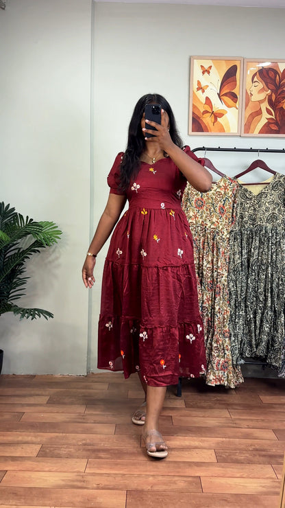 Feminine Tiered Maxi