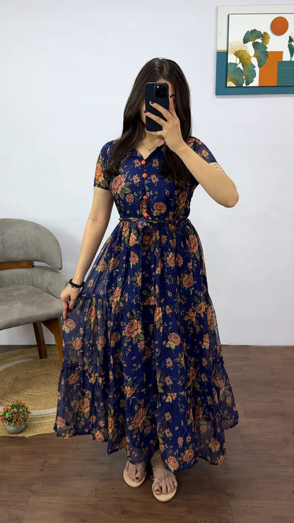 Tiered Chiffon Dresses.