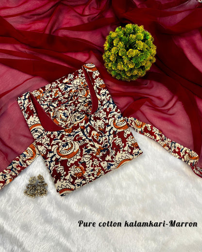 Kalamkari Kurti with Dupatta