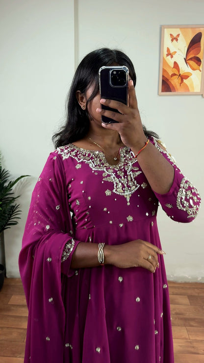 handwork anarkali's
