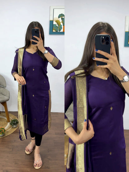 Cotton Kurti with Dupatta