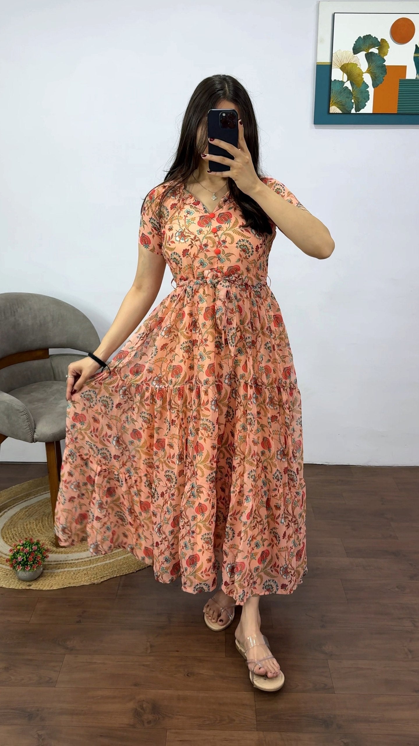 Tiered Chiffon Dresses.