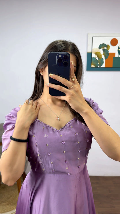 pastel midi dress