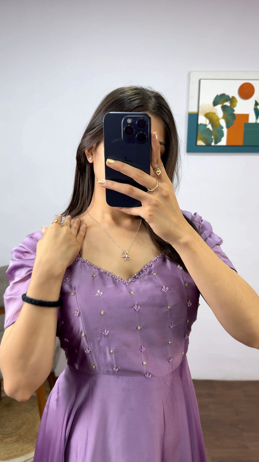 pastel midi dress
