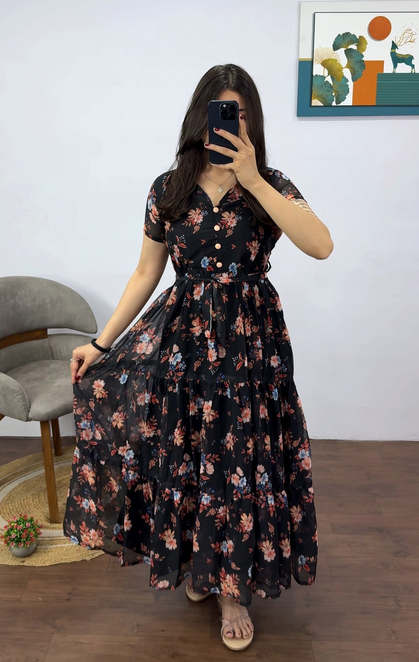 Tiered Chiffon Dresses.