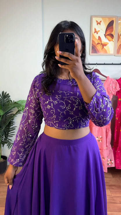 Georgette Lehenga-Choli