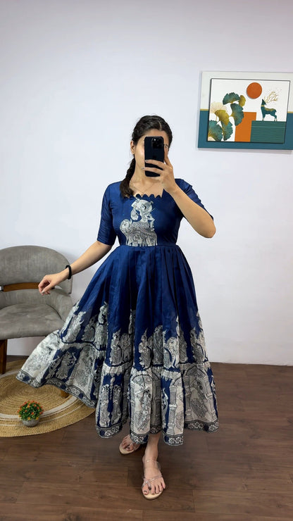 Khalahasti Kalamkari Maxi