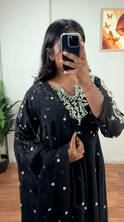 handwork anarkali's