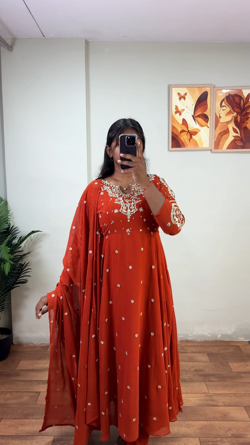 handwork anarkali's