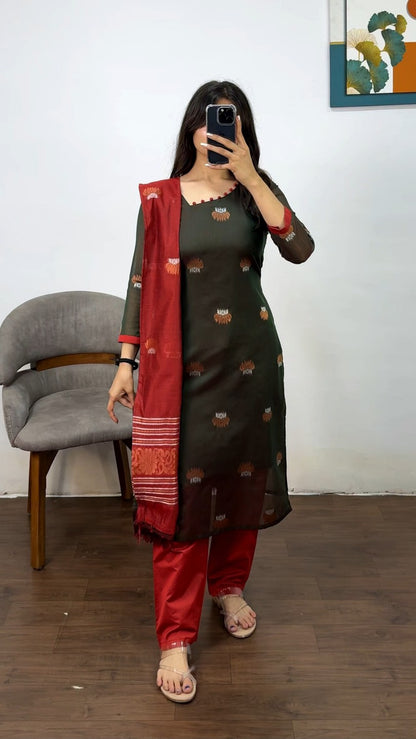 Athira Cotton 3 Piece Set
