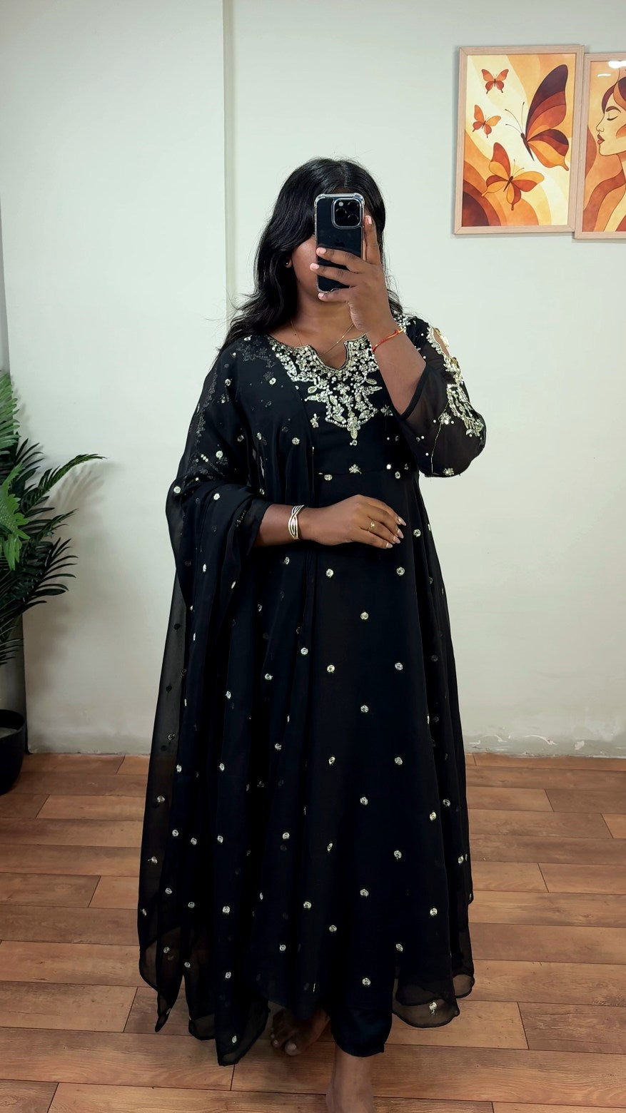 handwork anarkali's