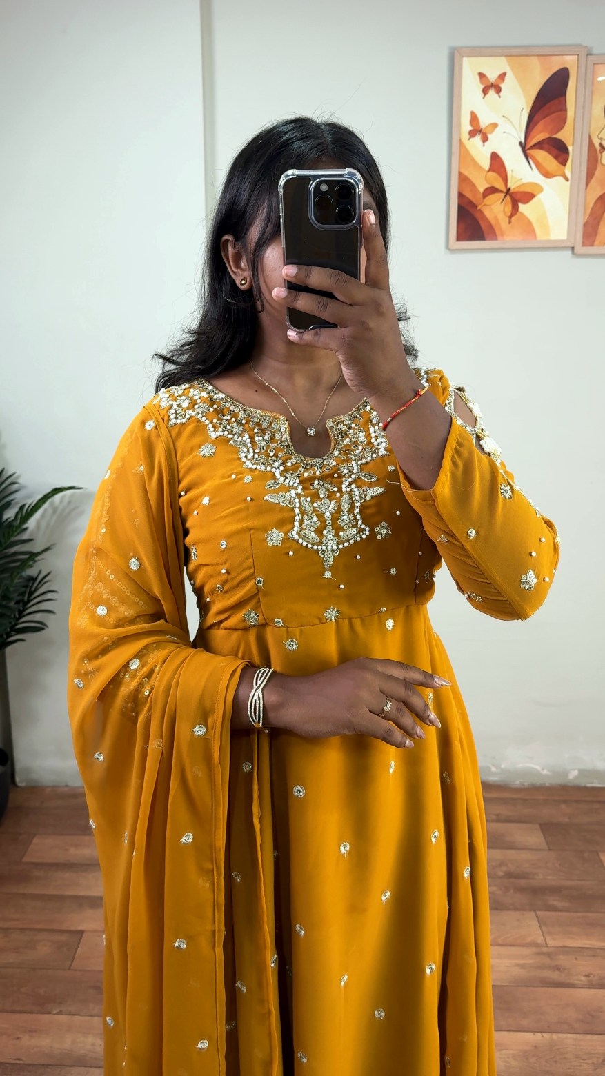 handwork anarkali's