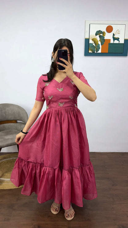Kota Doria Frock