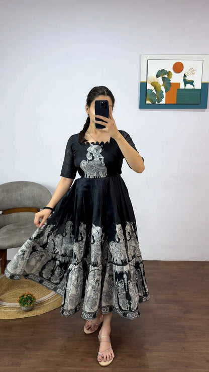 Khalahasti Kalamkari Maxi