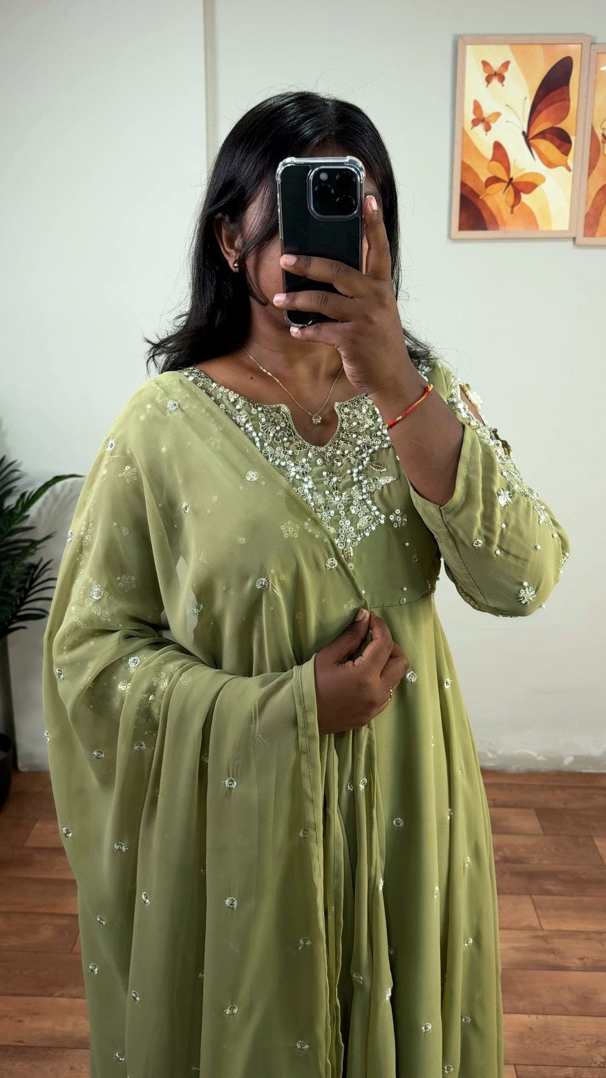 handwork anarkali's