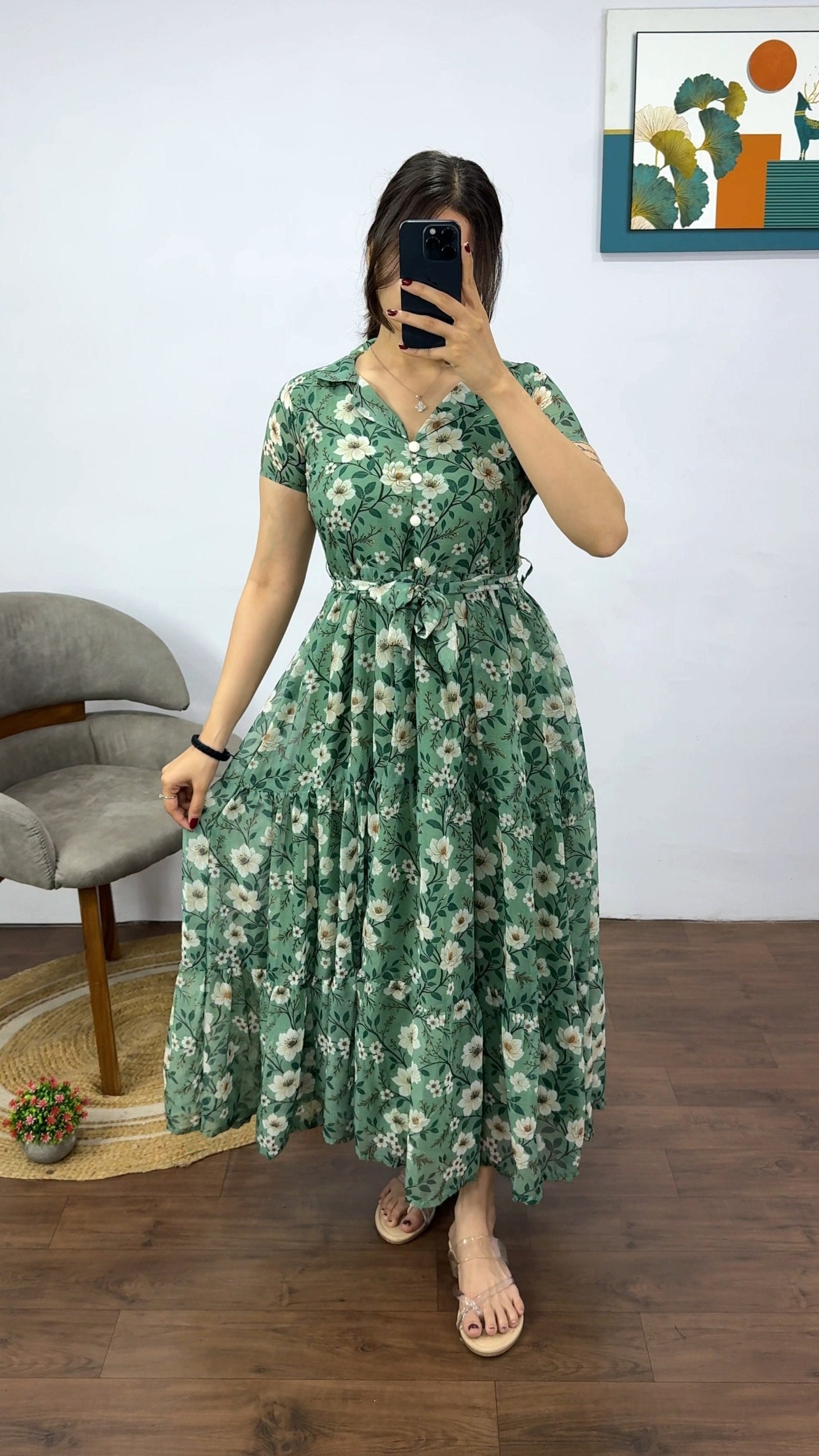 Tiered Chiffon Dresses.