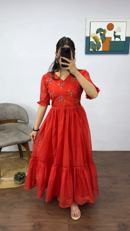 Kota Doria Frock