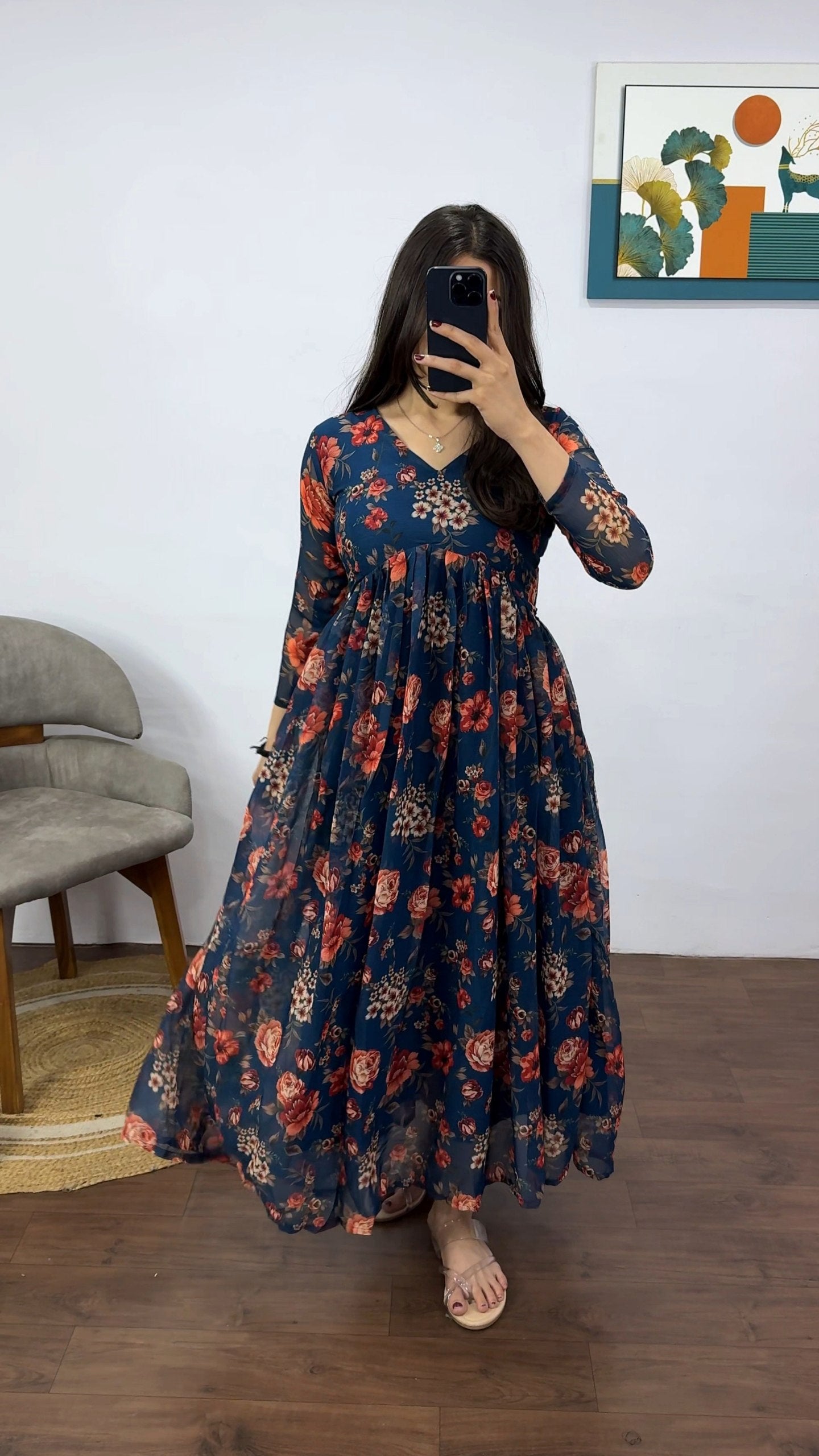Chiffon middi